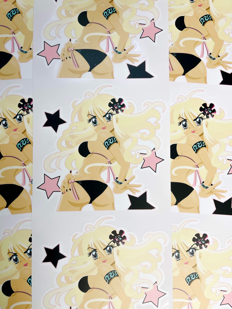 BMB. DON'T TOUCH MY BUBBLES ANIME PEEPER STICKER