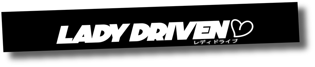 LADY DRIVEN REVERSE BANNER