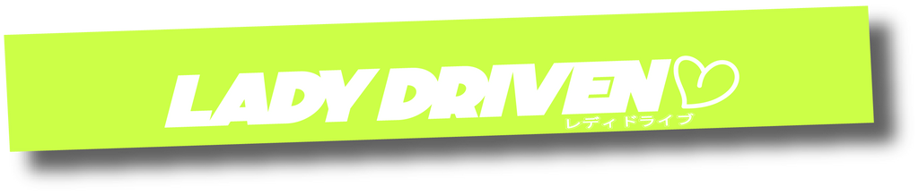 LADY DRIVEN REVERSE BANNER